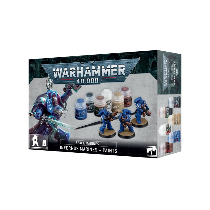 Warhammer 40K: Space Marines - Infernus Marines + Paints Set