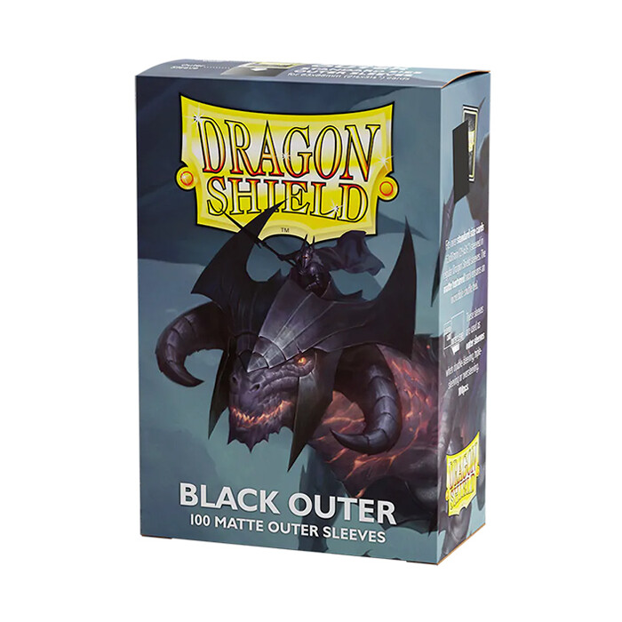 Dragon Shield: Sleeves - Standard - Outer - Matte - Black