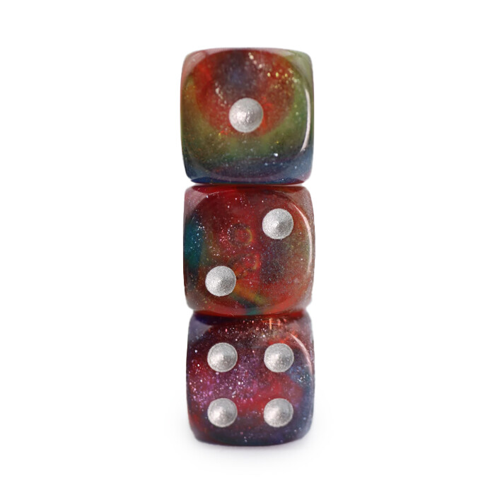 Foam Brain Games: D6 Set - Nebula Glitter (12)