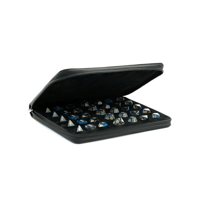 Foam Brain Games: Dice Folio - Black Leatherette w/ Zipper