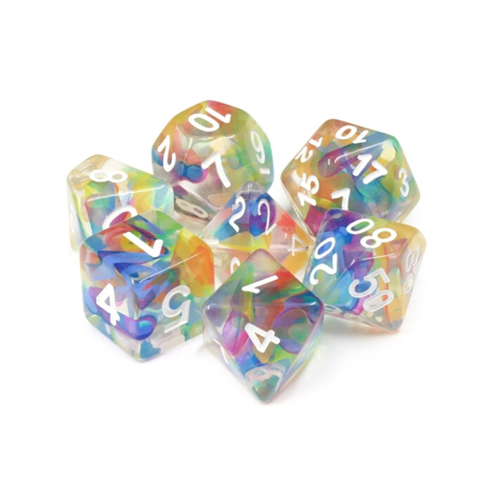 Foam Brain Games: Poly 7 Set - Rainbow Ribbon