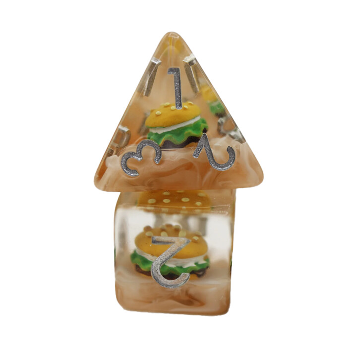 Foam Brain Games: Poly 7 Set - Hamburger
