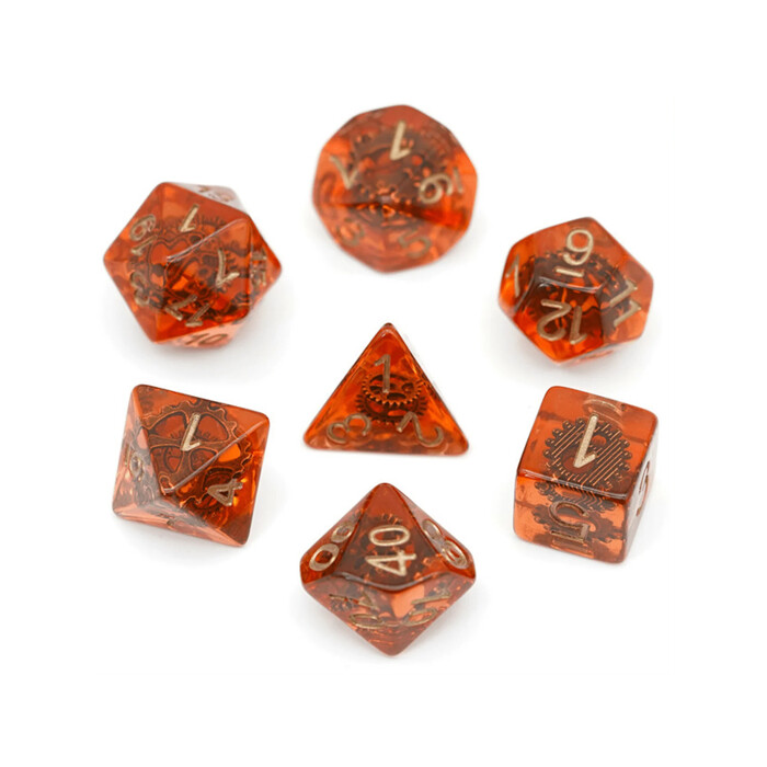 Foam Brain Games: Poly 7 Set - Copper Gears