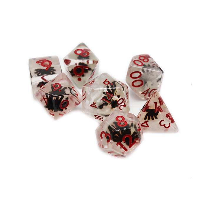 Foam Brain Games: Poly 7 Set - Black Widow