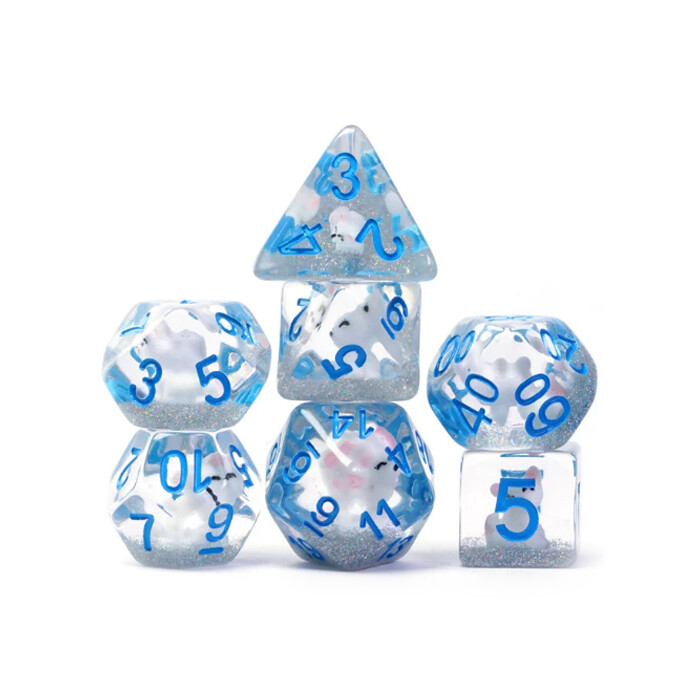 Foam Brain Games: Poly 7 Set - Arctic Fox