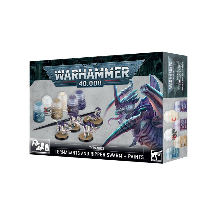 Warhammer 40K: Tyranids - Termagants and Ripper Swarm + Paints