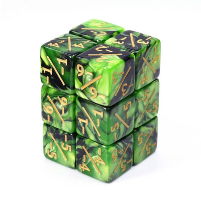 Foam Brain Games: Counters - -1/-1 - Green &amp; Black