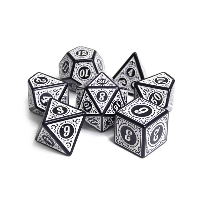 Foam Brain Games: Poly 7 Set - Magic Flame - White