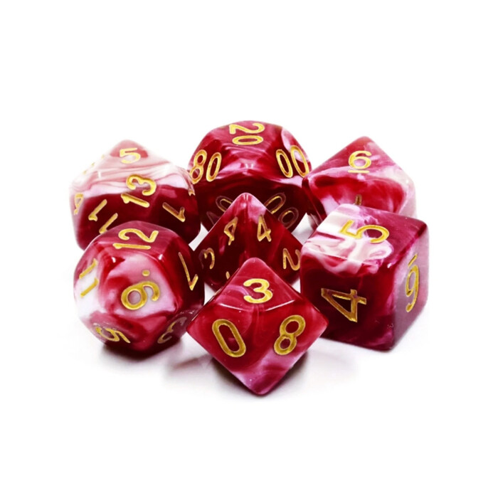 Foam Brain Games: Poly 7 Set - Cherry Cream