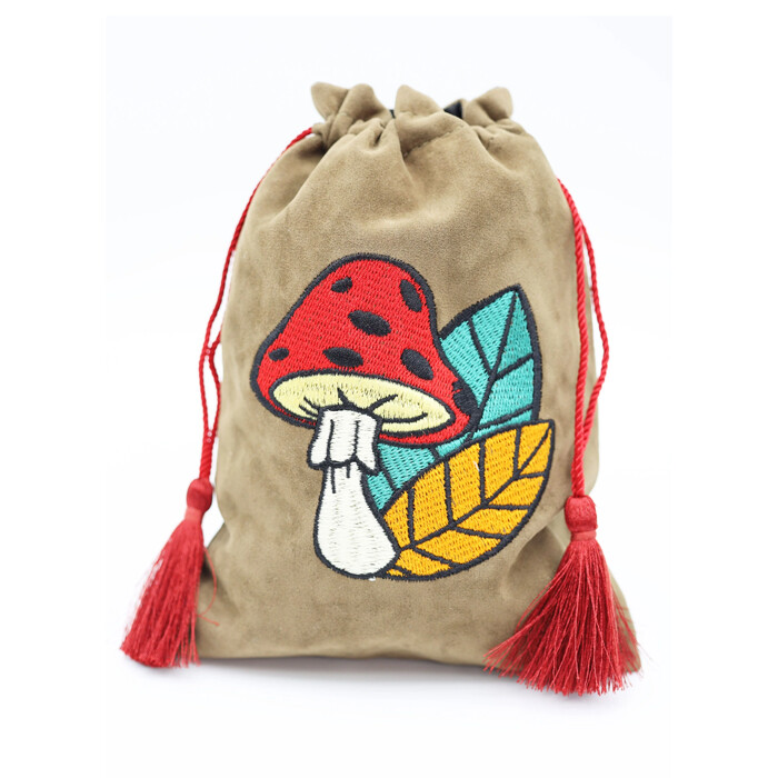 Foam Brain Games: Dice Bag - Mushroom Leaf