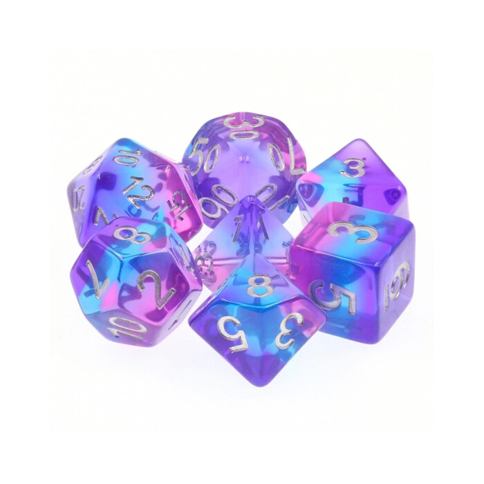Foam Brain Games: Poly 7 Set - Purple Sky