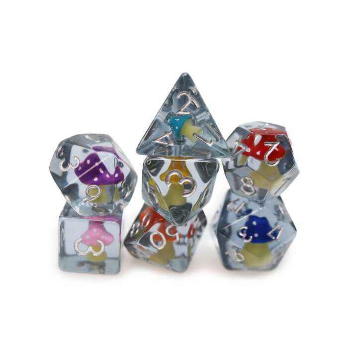 Foam Brain Games: Poly 7 Set - Whimsical Mushroom