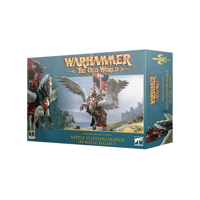 Warhammer: The Old World - Kingdom of Bretonnia - Battle Standard on Royal Pegasus