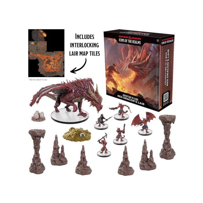 Dungeons &amp; Dragons: Icons of the Realms - Adventure in a Box - Red Dragon&#39;s Lair