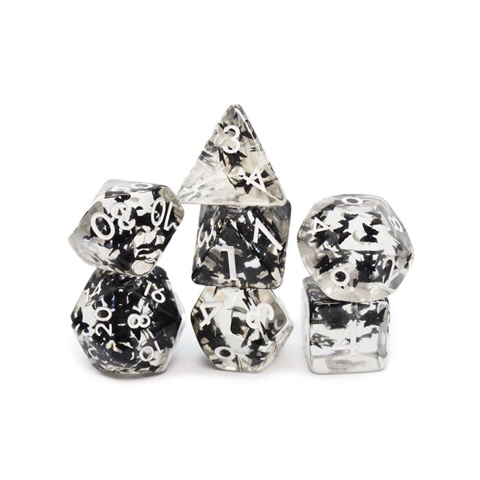 Foam Brain Games: Poly 7 Set - Butterfly Kiss - Black