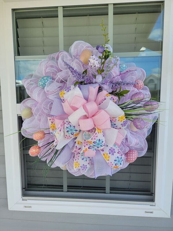 Spring Easter Lavender Wreath