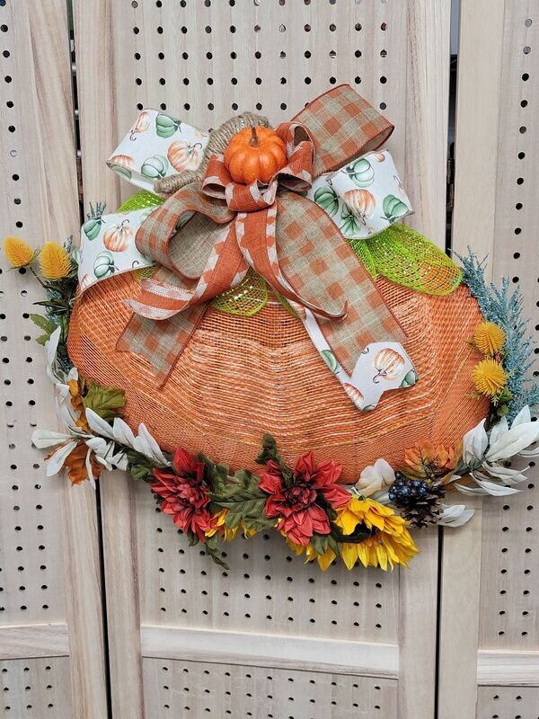 Fall Pumpkin Wreath