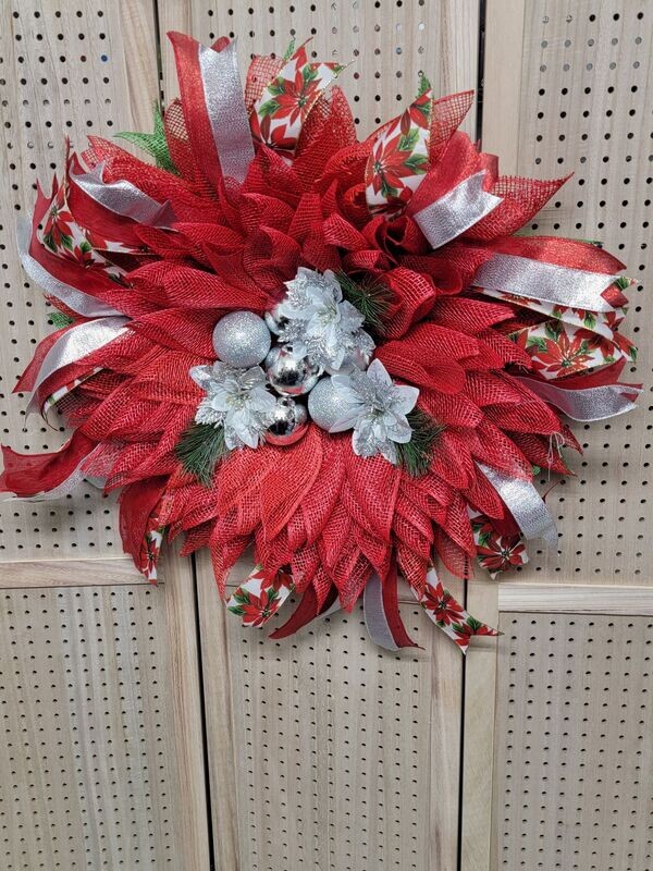 Poinsettia Wreath
