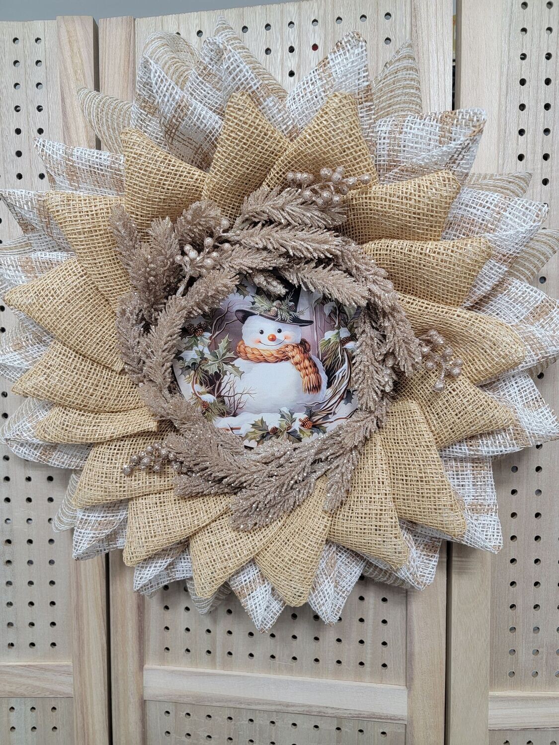 Snowman Wreath