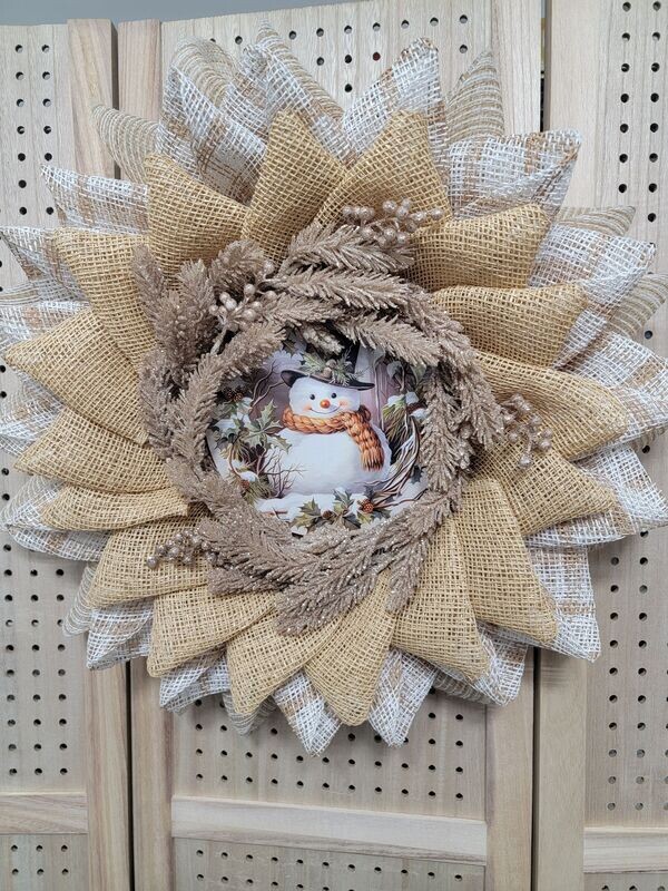 Snowman Wreath