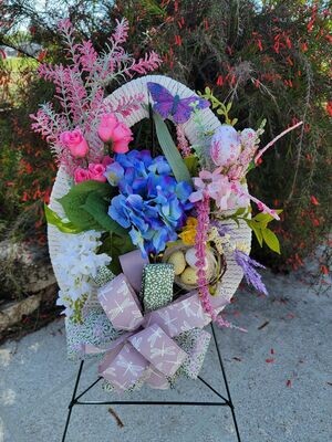 Basket Hydrangea Wreath