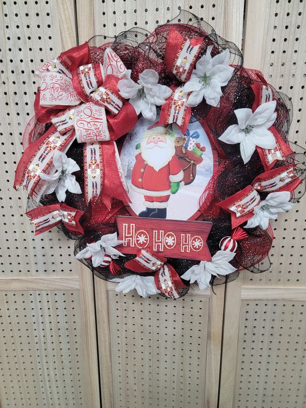 Ho Ho Ho Christmas Wreath