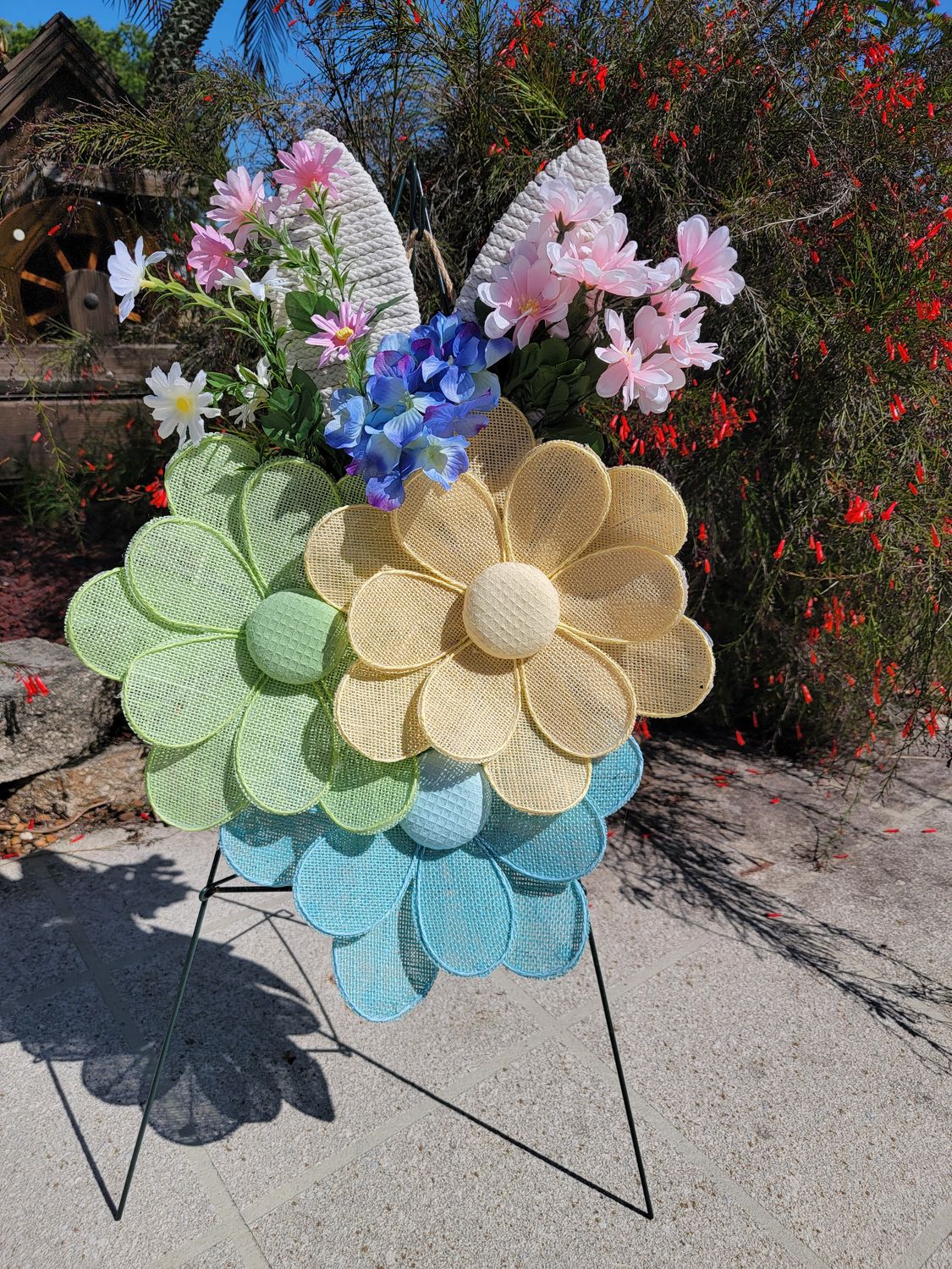 Flower Bunny Wreath