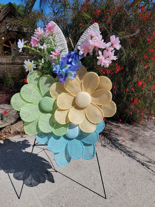 Flower Bunny Wreath