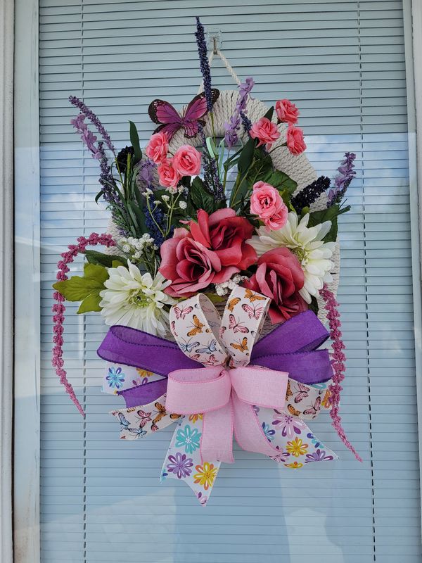 Butterfly Easter Basket Wreath