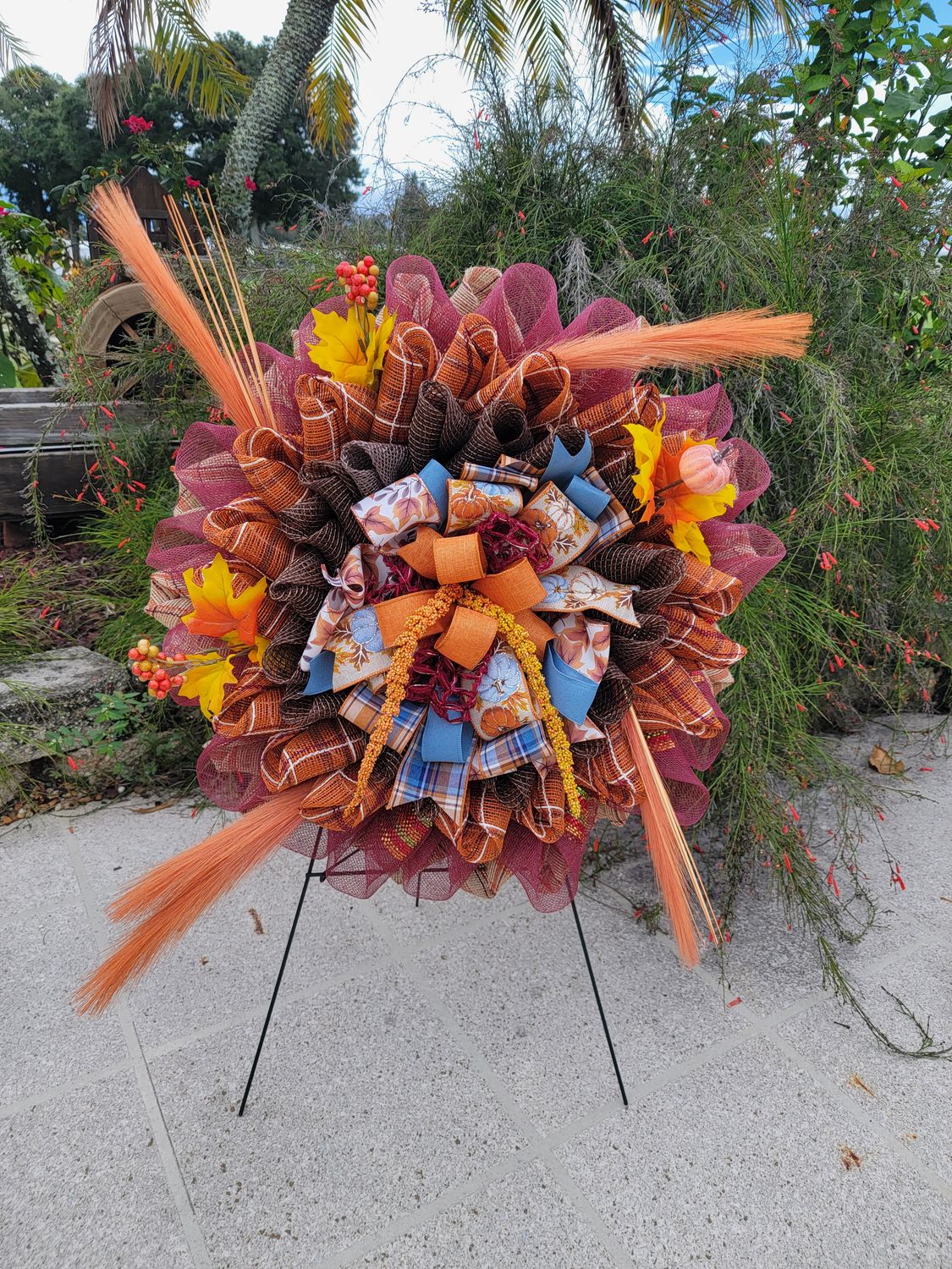 Fall Pinwheel Wreath
