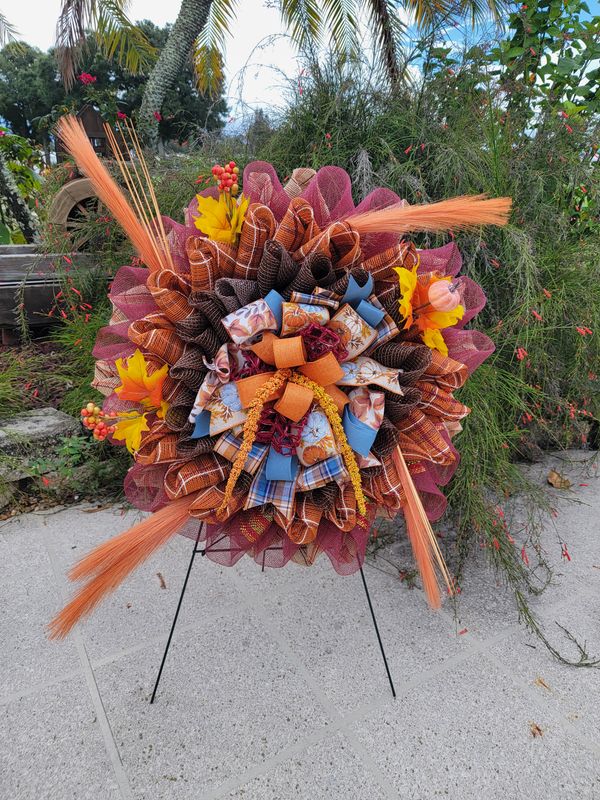 Fall Pinwheel Wreath