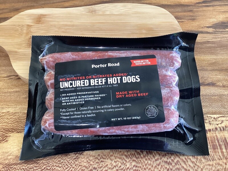 Uncurred Beef Hot Dogs