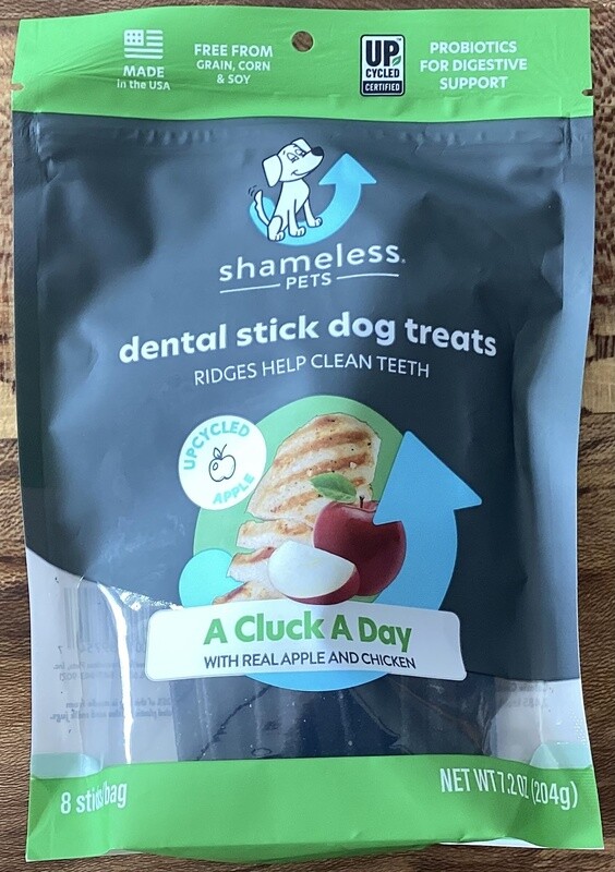 A Cluck A Day (Pre/Probiotic) Dental Sticks Dog Treats