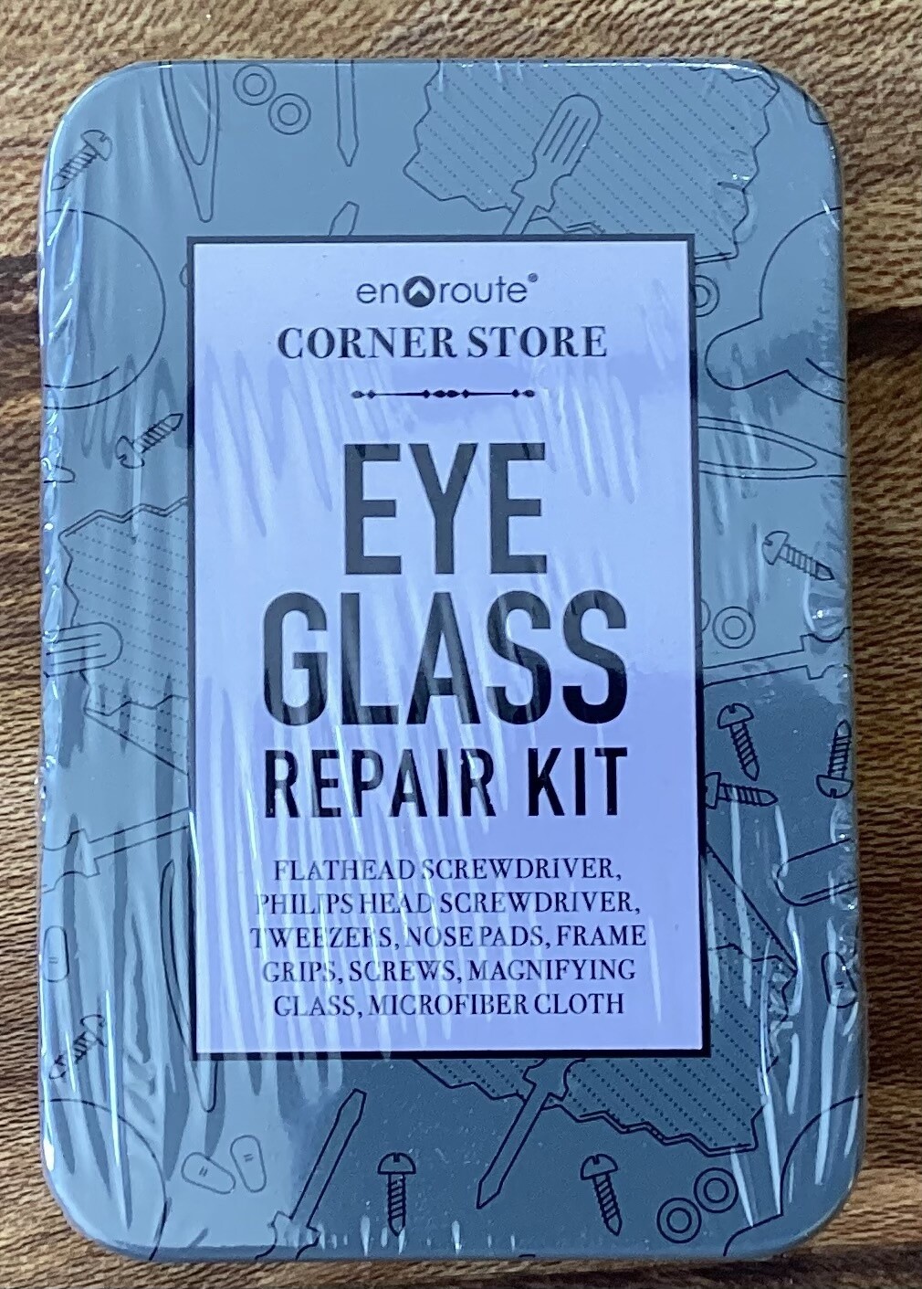 Eyeglass Repair Kit W/Tin 12pc