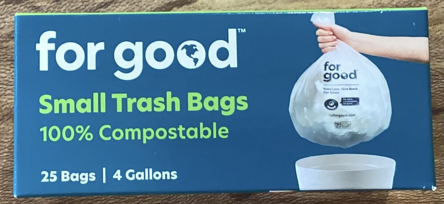 For Good Compostable 4 Gallon Trash Bag