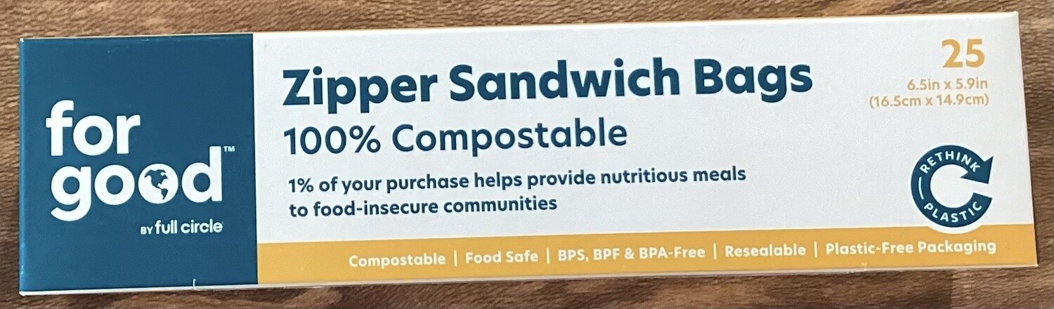 For Good Compostable Sandwich Bags (25pk)