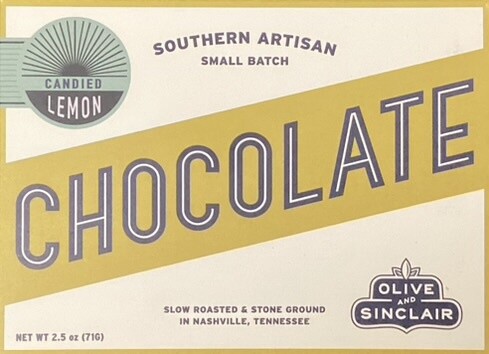 Olive and Sinclair Candied Lemon Chocolate