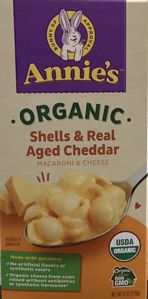 Annie&#39;s Organic Shells &amp; Real Aged Cheddar