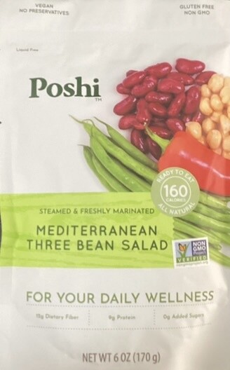 Poshi Mediterranean Three Bean Salad