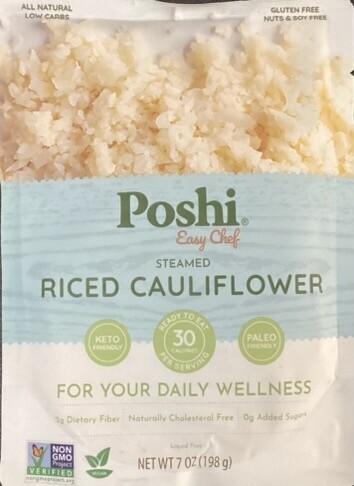Poshi Steamed Riced Cauliflower