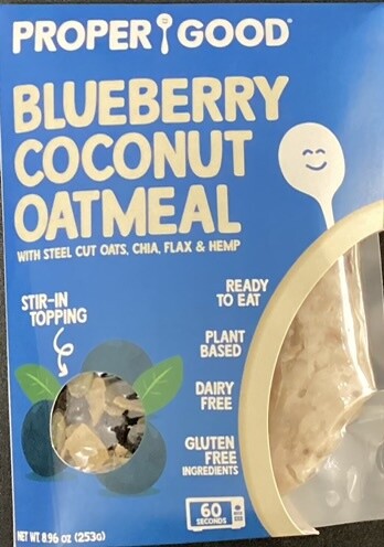 Proper Good Blueberry Coconut Oatmeal