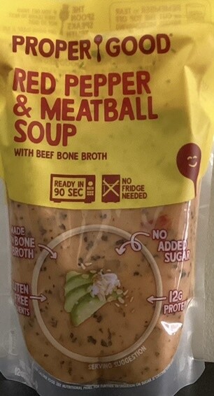 Proper Good Red Pepper &amp; Meatball Soup