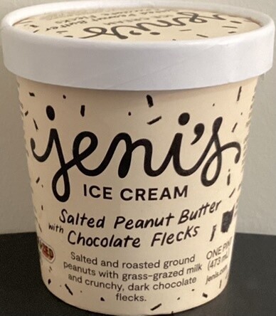 Jeni&#39;s Salted Peanut Butter with Chocolate Flecks
