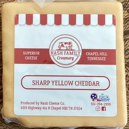 Nash Family Creamery Sharp Yellow Cheddar