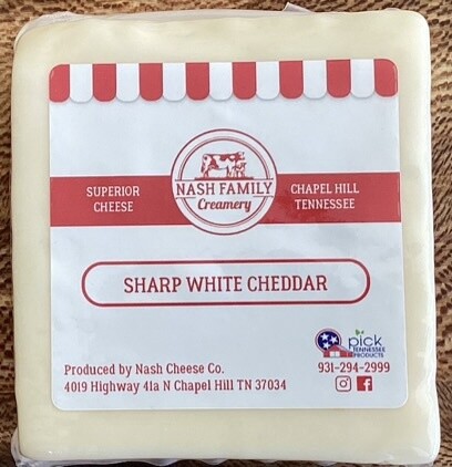 Nash Family Creamery Sharp White Cheddar