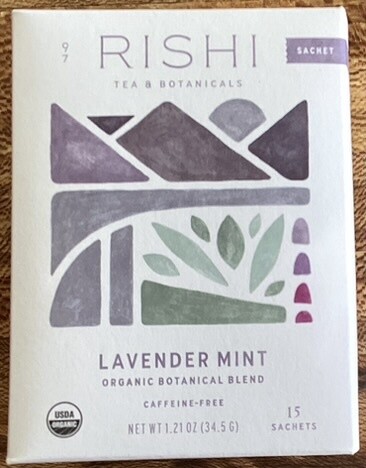 Rishi Tea Lavender Mint Organic Herbal Tea Sachets