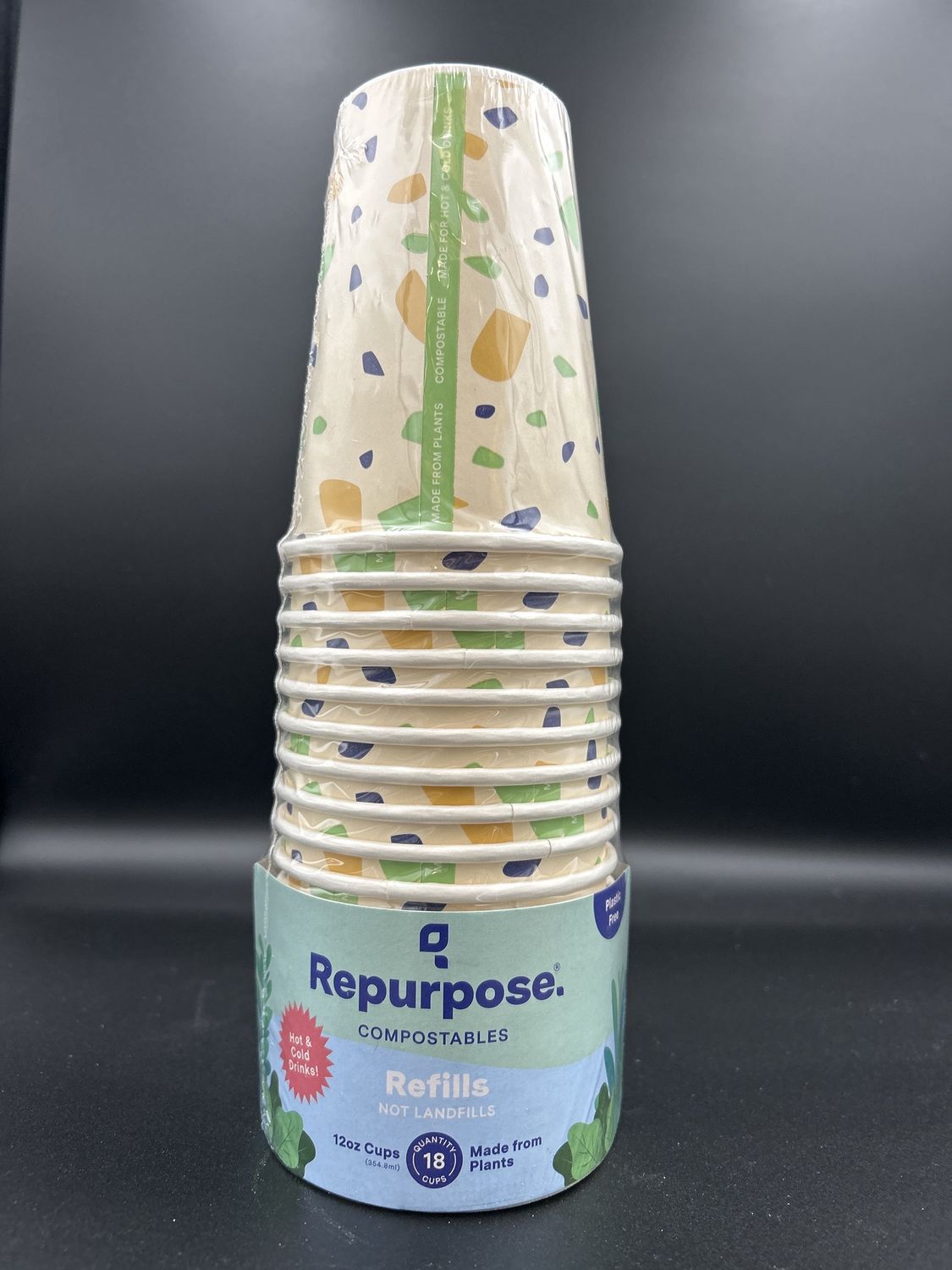 18 compostable 12oz cups