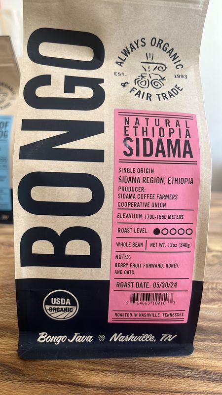 Bongo Java Whole Bean Ethiopia Sidama