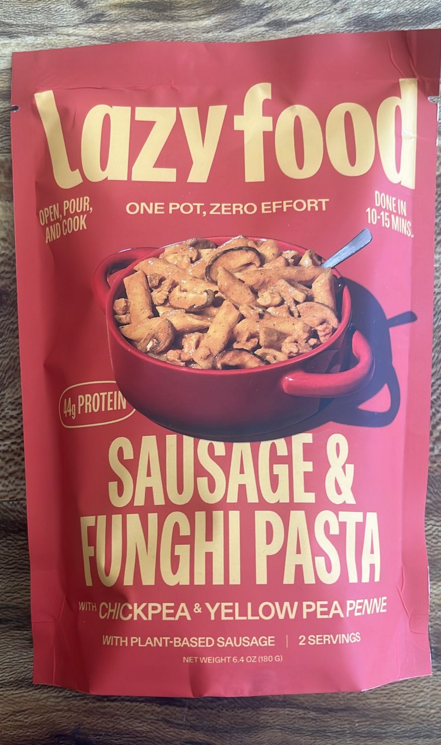 Lazy Food Sausage and Funghi Pasta