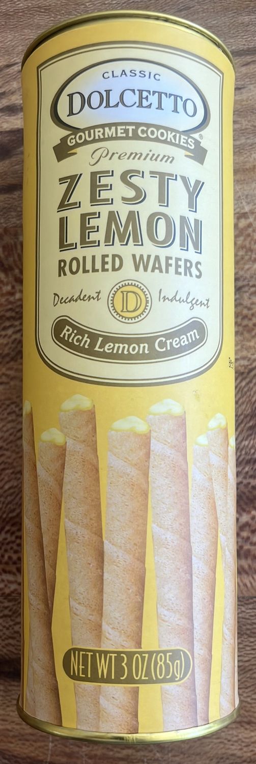 Classic Dolcetto Zesty Lemon Rolled Wafers